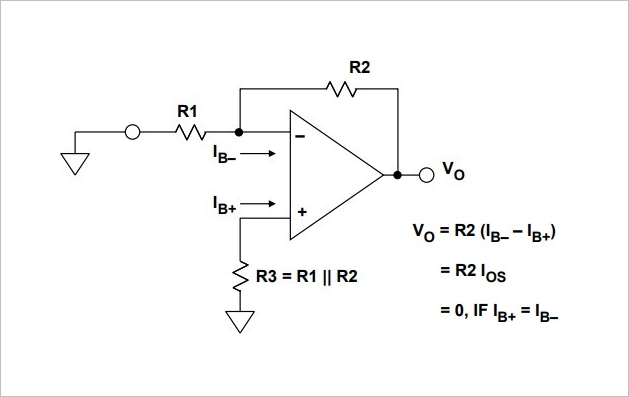 運(yùn)算放大器的偏置電流及消除偏置電流影響