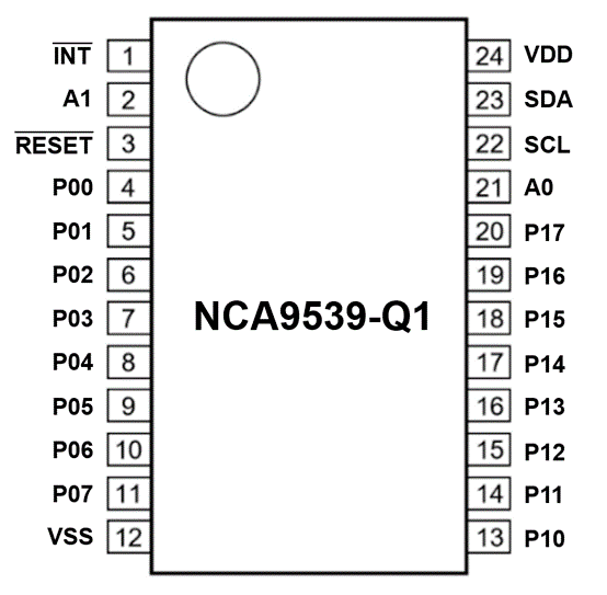 纳芯微推出车规级I²C GPIO扩展器件NCA9539-Q1